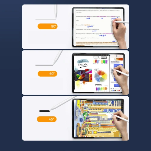 Rysik pojemnościowy Baseus do iPad biały + kabel USB-C 3A 0.3m