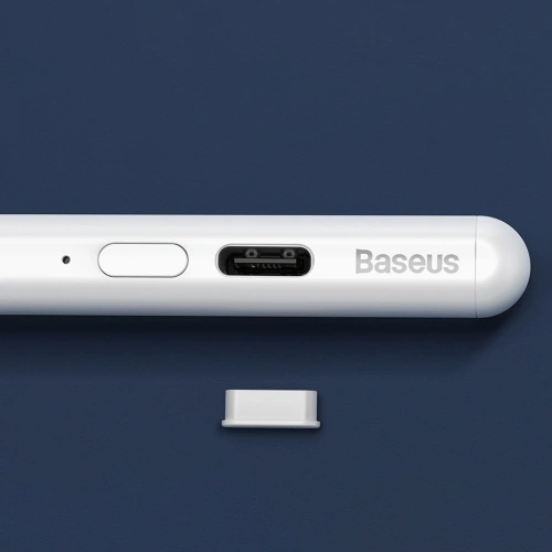 Rysik pojemnościowy Baseus do iPad biały + kabel USB-C 3A 0.3m