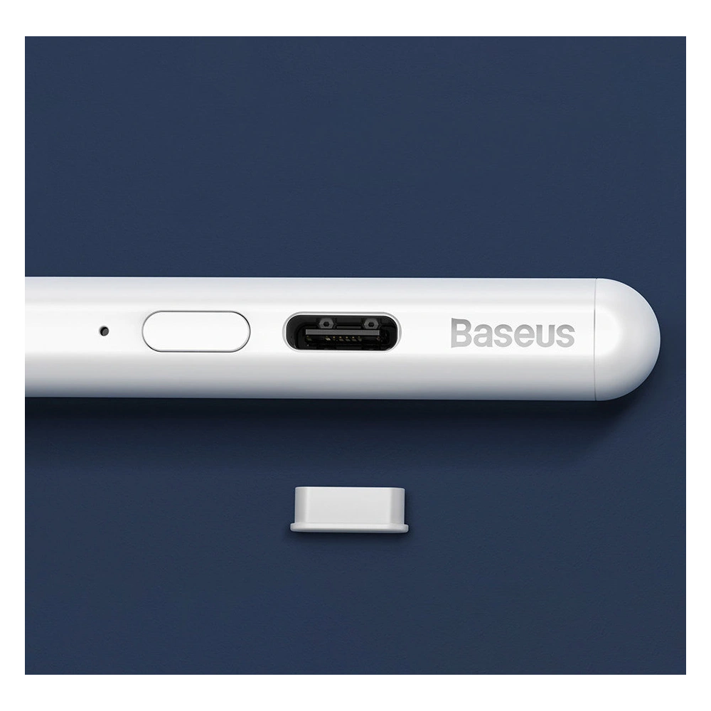 Hurtownia GSM - Rysik pojemnościowy Baseus do iPad biały + kabel USB-C 3A 0.3m - BSU3440WHT - {ean13} - Hurt