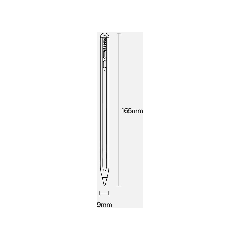 Hurtownia GSM - Rysik pojemnościowy Baseus do iPad biały + kabel USB-C 3A 0.3m - BSU3440WHT - {ean13} - Hurt