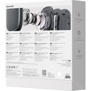 Hurtownia GSM - Słuchawki Baseus Bowie H1 Bluetooth 5.2 ANC szary - BSU3441GRY - {ean13} - Hurt