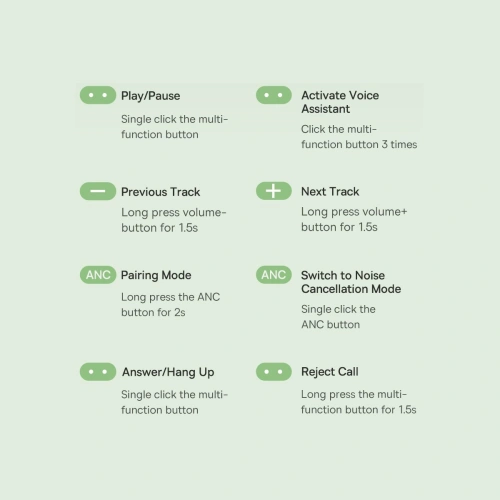 Słuchawki Baseus Bowie H1 Bluetooth 5.2 ANC szary