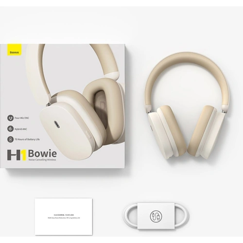 Słuchawki Baseus Bowie H1 Bluetooth 5.2 ANC szary