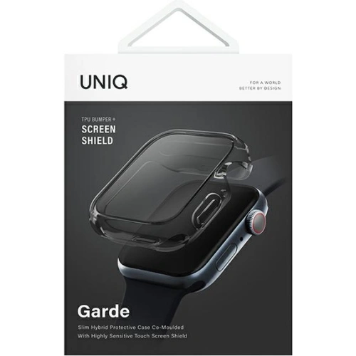 Etui UNIQ Garde Apple Watch 4/5/6/7/8/9/SE 44/45mm szary/smoked grey