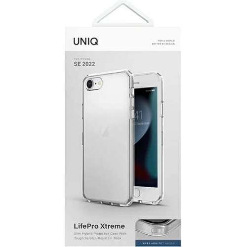 Etui UNIQ LifePro Xtreme Apple iPhone SE 2022/SE 2020/8/7 przezroczysty/clear