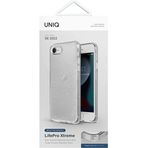 Etui UNIQ LifePro Xtreme Apple iPhone SE 2022/SE 2020/8/7 przezroczysty/tinsel clear