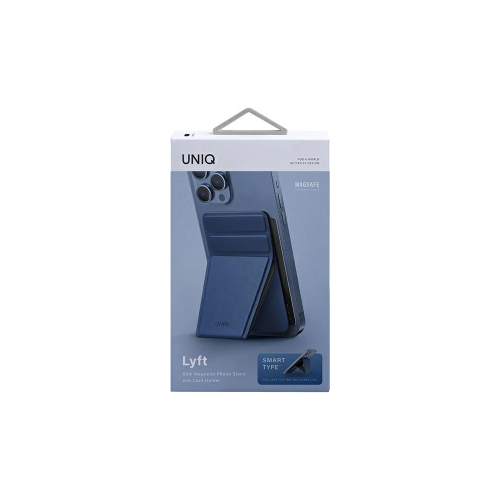 Wholesale UNIQ Lyft MagSafe Card Holder and stand blue - UNIQ646BLU - {ean13} - Hurt