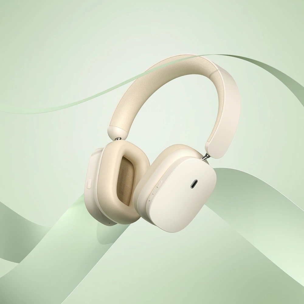 Wholesale Baseus Bowie H1 Wireless Headphones Bluetooth 5.2 ANC white - BSU3442WHT - {ean13} - Hurt