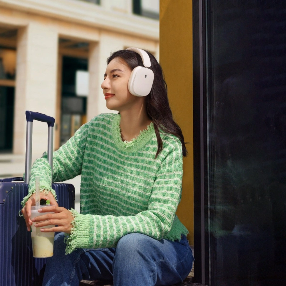 Wholesale Baseus Bowie H1 Wireless Headphones Bluetooth 5.2 ANC white - BSU3442WHT - {ean13} - Hurt