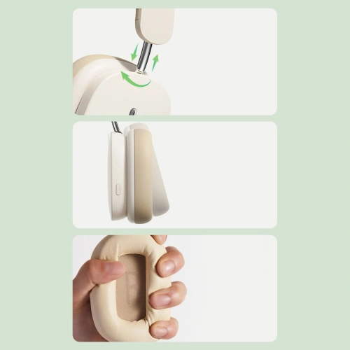 Słuchawki Baseus Bowie H1 Bluetooth 5.2 ANC biały