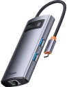 Hub Baseus Metal Gleam Series 4w1 USB-C - 3 x USB 3.2 Gen.1 + RJ45