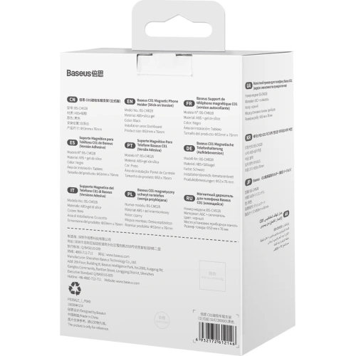 Magnetyczny uchwyt samochodowy Baseus C01 Dashboard czarny