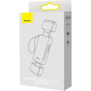 Hurtownia GSM - Czytnik kart SD/TF Baseus Lite Series USB-A/USB-C szary - BSU3448GRY - {ean13} - Hurt