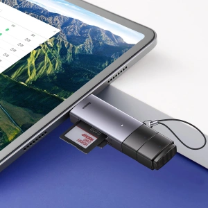 Hurtownia GSM - Czytnik kart SD/TF Baseus Lite Series USB-A/USB-C szary - BSU3448GRY - {ean13} - Hurt