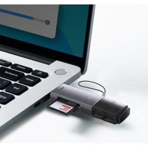 Hurtownia GSM - Czytnik kart SD/TF Baseus Lite Series USB-A/USB-C szary - BSU3448GRY - {ean13} - Hurt