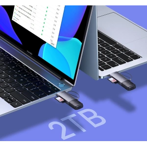 Hurtownia GSM - Czytnik kart SD/TF Baseus Lite Series USB-A/USB-C szary - BSU3448GRY - {ean13} - Hurt