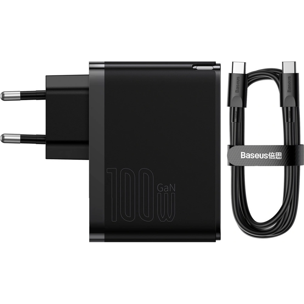 Wholesale Baseus GaN5 Pro Wall Charger USB-C/USB 100W PD 3.0 QC4 .0+ AFC black - BSU3449BLK - {ean13} - Hurt