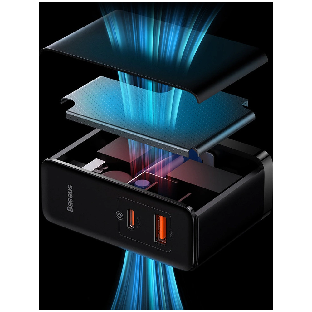 Hurtownia GSM - Ładowarka sieciowa Baseus GaN5 Pro USB-C/USB 100W PD 3.0 QC4 .0+ AFC czarny - BSU3449BLK - {ean13} - Hurt