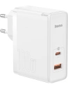 Nabíječka Baseus GaN5 Pro USB-C/USB 100W PD 3.0 QC4 .0+ AFC bílá