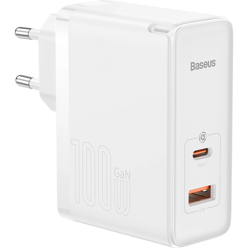 Hurtownia GSM - Ładowarka sieciowa Baseus GaN5 Pro USB-C/USB 100W PD 3.0 QC4 .0+ AFC biały - BSU3450WHT - {ean13} - Hurt