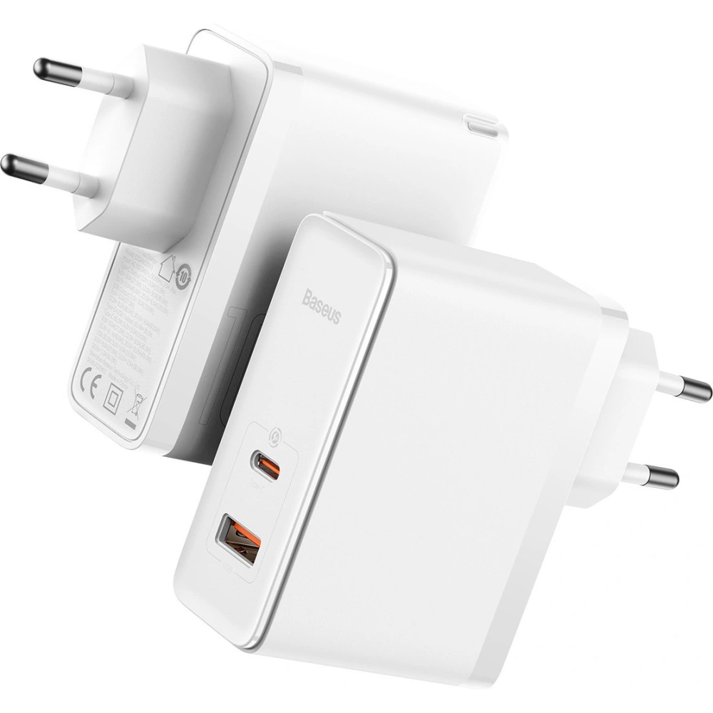 Hurtownia GSM - Ładowarka sieciowa Baseus GaN5 Pro USB-C/USB 100W PD 3.0 QC4 .0+ AFC biały - BSU3450WHT - {ean13} - Hurt