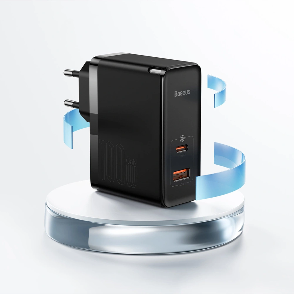 Hurtownia GSM - Ładowarka sieciowa Baseus GaN5 Pro USB-C/USB 100W PD 3.0 QC4 .0+ AFC biały - BSU3450WHT - {ean13} - Hurt