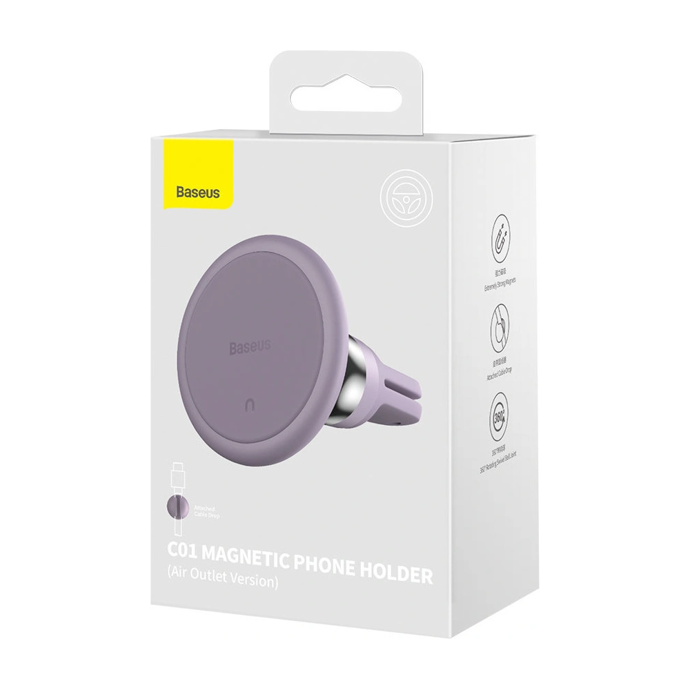 Wholesale Baseus C01 Air Vent Car Mount Holder purple - BSU3452PRP - {ean13} - Hurt