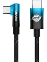 Kabel kątowy Baseus MVP Elbow USB-C - USB-C PD 100W 2m 5A niebieski