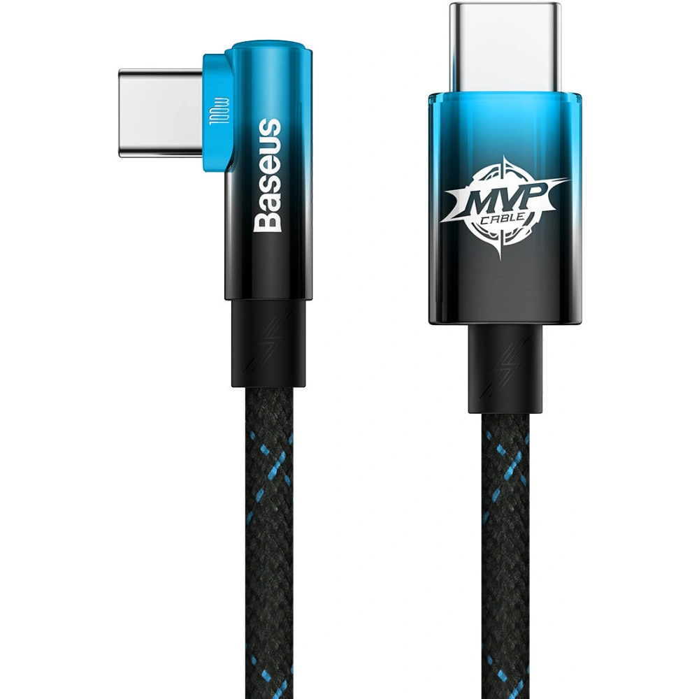 Hurtownia GSM - Kabel kątowy Baseus MVP Elbow USB-C - USB-C PD 100W 2m 5A niebieski - BSU3455BLU - {ean13} - Hurt