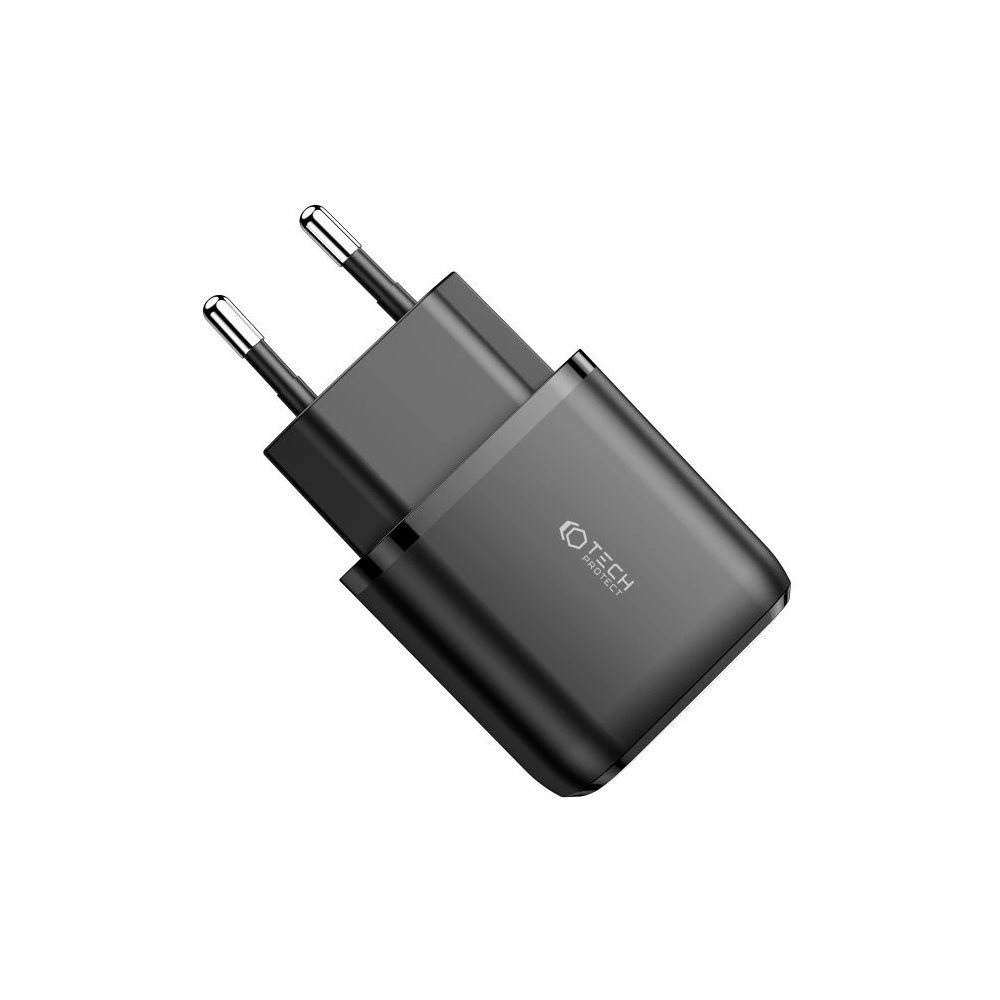 Wholesale Tech-Protect C20W 2-port Network Charger PD 20W QC 3.0 Black - THP1170BLK - {ean13} - Hurt