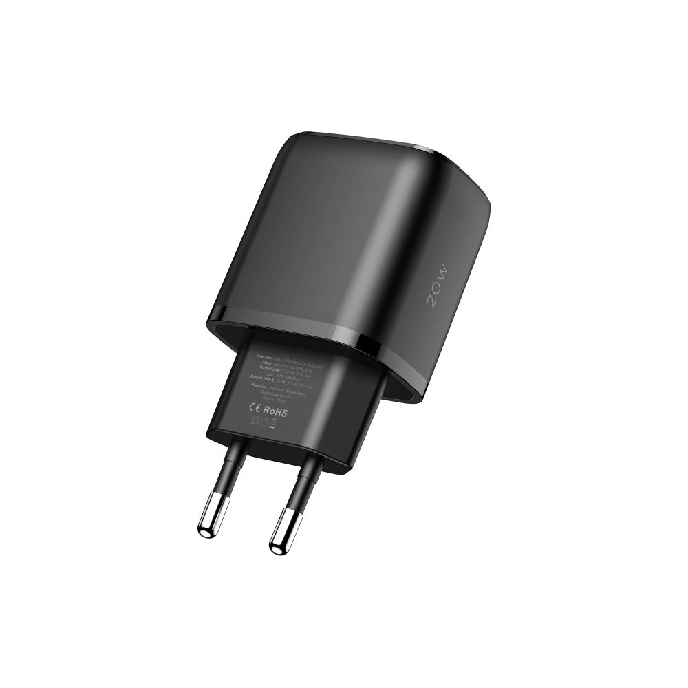 Wholesale Tech-Protect C20W 2-port Network Charger PD 20W QC 3.0 Black - THP1170BLK - {ean13} - Hurt
