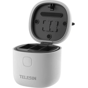 Wholesale Telesin 3-slot waterproof charger Allin box for GoPro Hero 9 / Hero 10 + 2 batteries (GP-BTR-905-GY-B) - TLS091 - {ean13} - Hurt