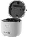 Wholesale Telesin 3-slot waterproof charger Allin box for GoPro Hero 9 / Hero 10 + 2 batteries (GP-BTR-905-GY-B) - TLS091 - {ean13} - Hurt