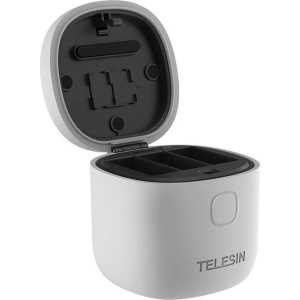Hurtownia GSM - Wodoodporna ładowarka trójkanałowa Allin Box Telesin dla GoPro Hero 9 / Hero 10 + 3 akumulatory (GP-BTR-906-GY-B) - TLS092 - {ean13} - Hurt