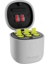 Hurtownia GSM - Wodoodporna ładowarka trójkanałowa Allin Box Telesin dla GoPro Hero 9 / Hero 10 + 3 akumulatory (GP-BTR-906-GY-B) - TLS092 - {ean13} - Hurt