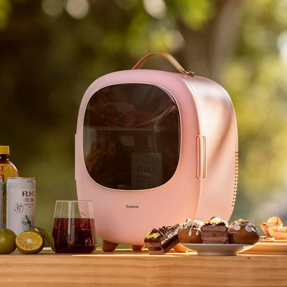 Wholesale Baseus mini portable travel fridge refrigerator pink - BSU3457PNK - {ean13} - Hurt