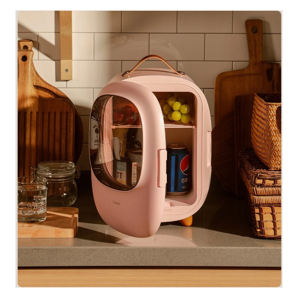 Wholesale Baseus mini portable travel fridge refrigerator pink - BSU3457PNK - {ean13} - Hurt
