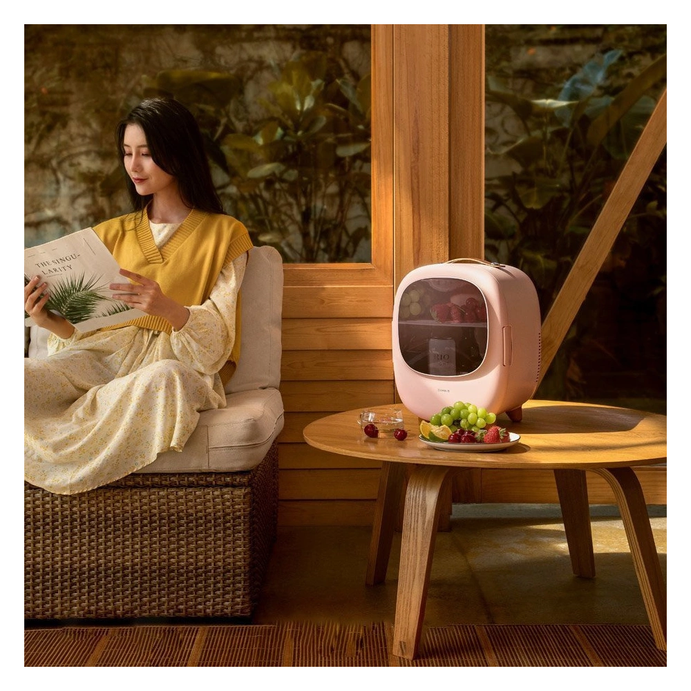 Wholesale Baseus mini portable travel fridge refrigerator pink - BSU3457PNK - {ean13} - Hurt