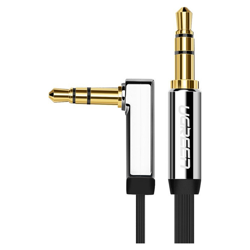 Ugreen Distributor - 6957303817290 - UGR1330SLV - UGREEN flat cable AUX audio cable 3.5 mm mini jack 5m silver - B2B homescreen