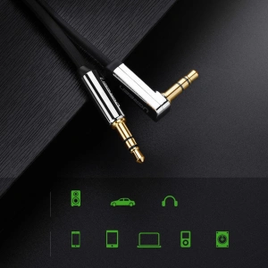 Hurtownia GSM - Płaski kabel UGREEN audio AUX 3,5mm mini jack 5m srebrny - UGR1330SLV - {ean13} - Hurt