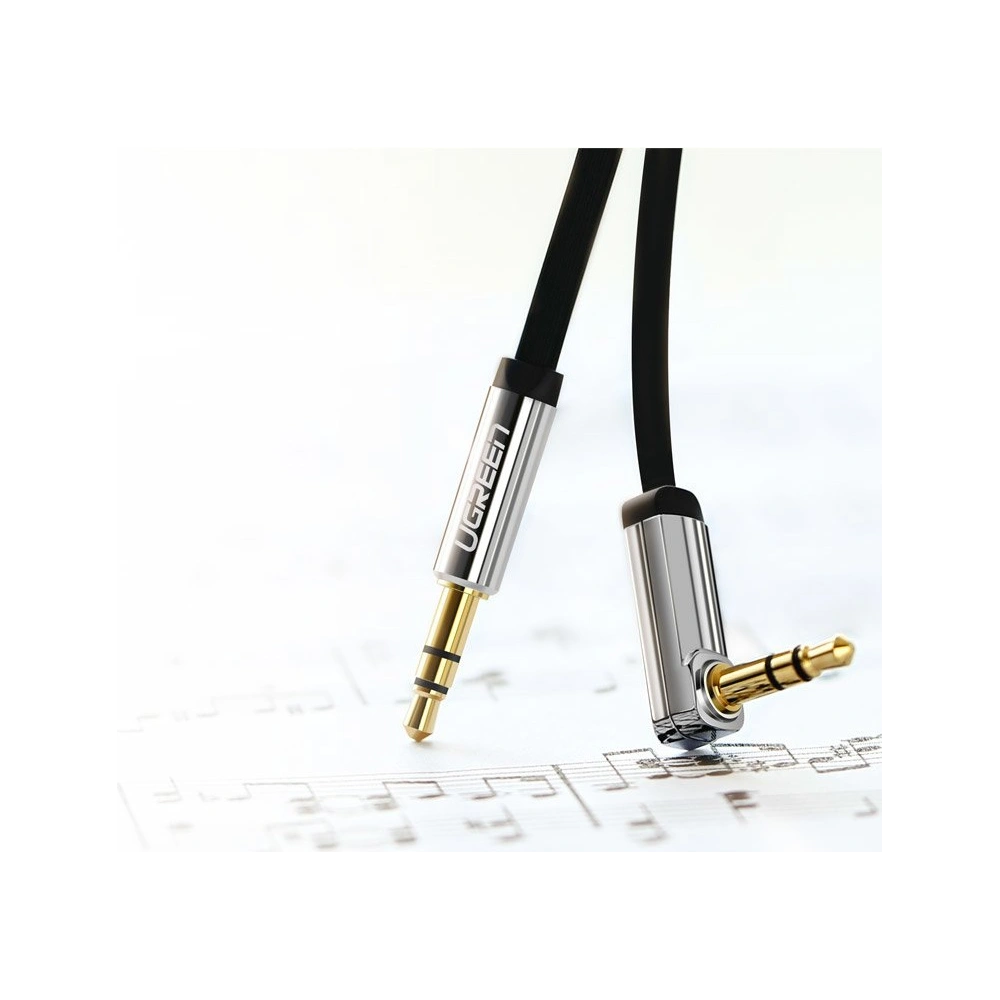 Hurtownia GSM - Plochý kabel UGREEN audio AUX 3,5mm mini jack 5m stříbrný - UGR1330SLV - {ean13} - Hurt
