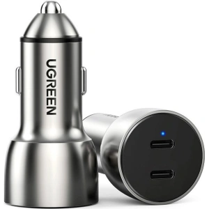 Hurtownia GSM - Autonabíječka UGREEN CD213 2x USB-C QC3.0 PD 3.0 36W FCP AFC 3A šedá - UGR1331GRY - {ean13} - Hurt