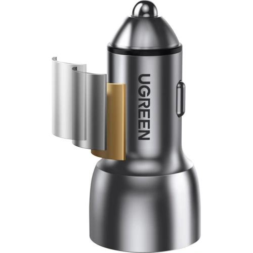 Ładowarka samochodowa UGREEN CD213 2x USB-C QC3.0 PD 3.0 36W FCP AFC 3A szary