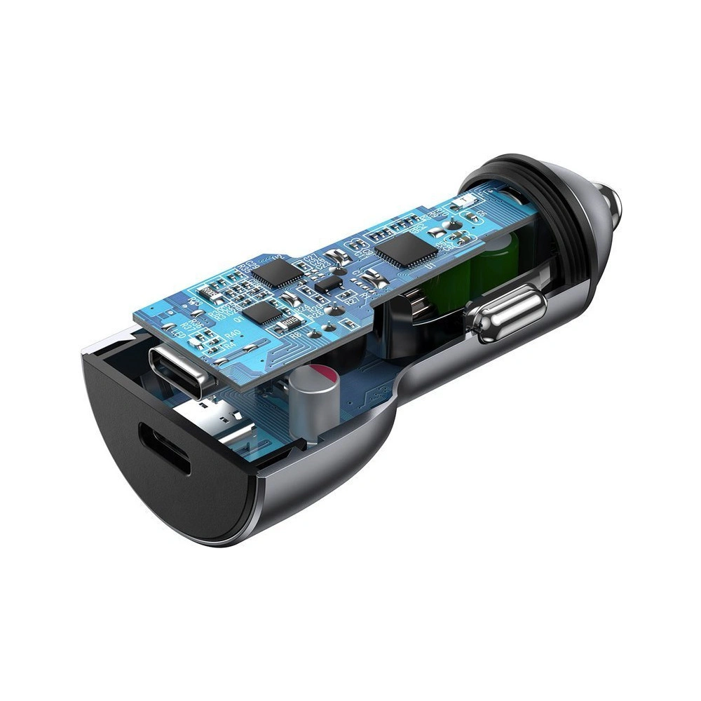 Wholesale UGREEN CD213 car charger 2x USB Type C Quick Charge 3.0 PD 3.0 36 W FCP AFC 3 A gray - UGR1331GRY - {ean13} - Hurt