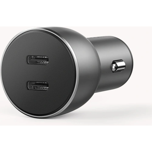 Ładowarka samochodowa UGREEN CD213 2x USB-C QC3.0 PD 3.0 36W FCP AFC 3A szary