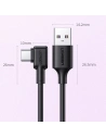 Hurtownia GSM - Kątowy kabel UGREEN US307 USB-A - USB-C QC 3.0 SCP FCP 5A 2m czarny - UGR1332BLK - {ean13} - Hurt