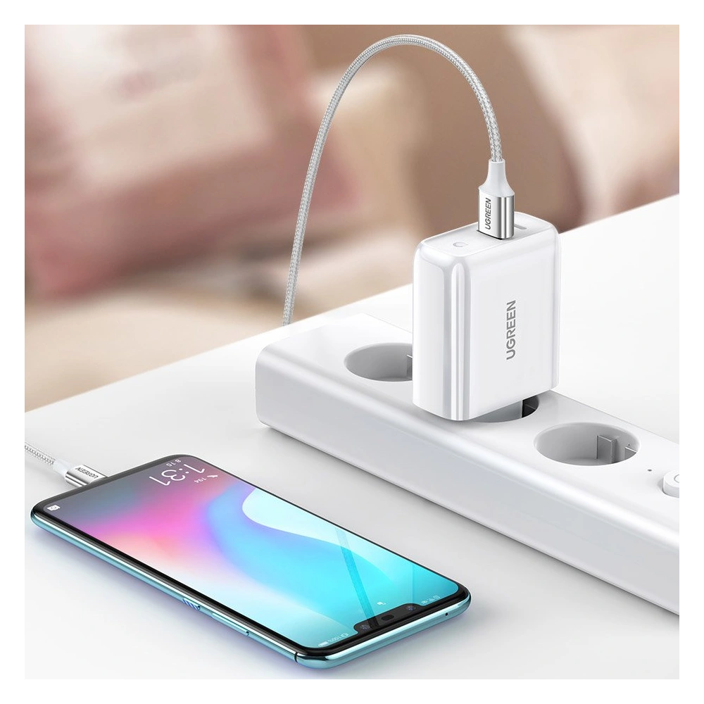 Hurtownia GSM - Ładowarka sieciowa UGREEN CD170 USB-A/USB-C 36W QC 4.0 PD biały - UGR1333WHT - {ean13} - Hurt