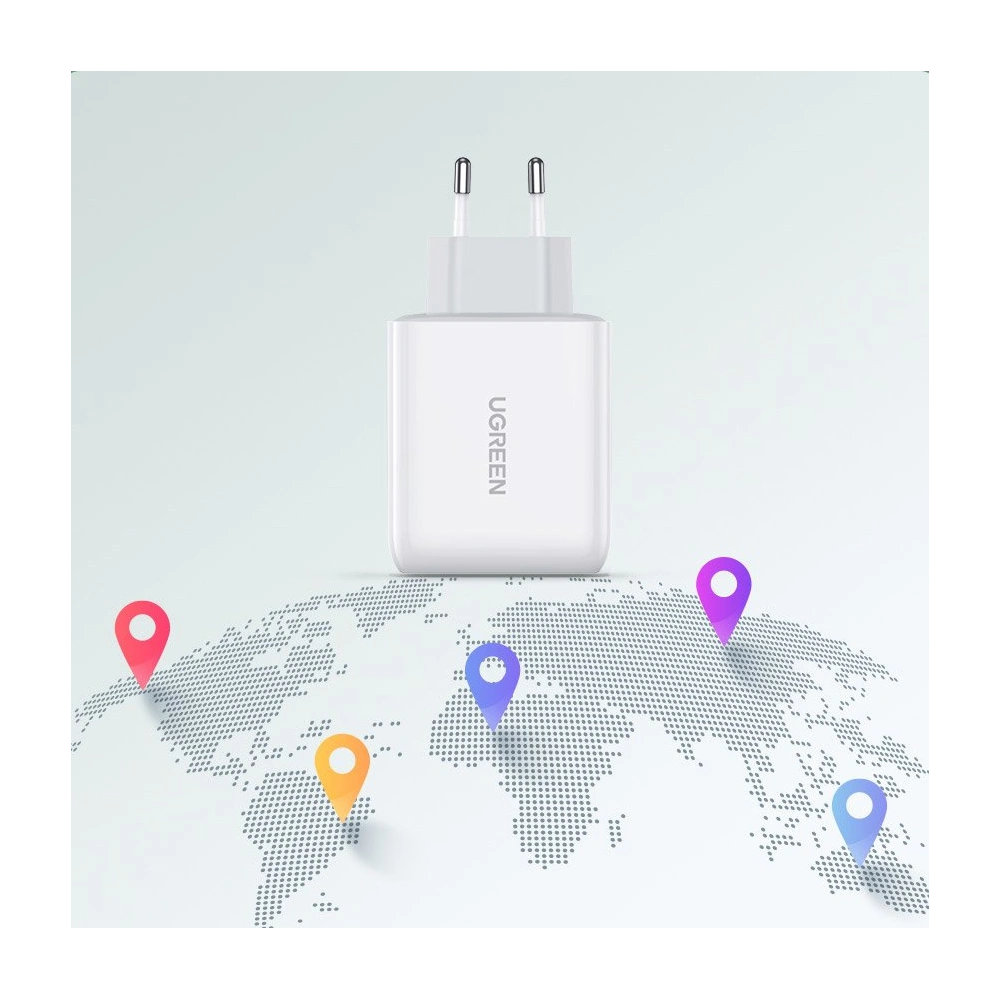 Hurtownia GSM - Ładowarka sieciowa UGREEN CD170 USB-A/USB-C 36W QC 4.0 PD biały - UGR1333WHT - {ean13} - Hurt