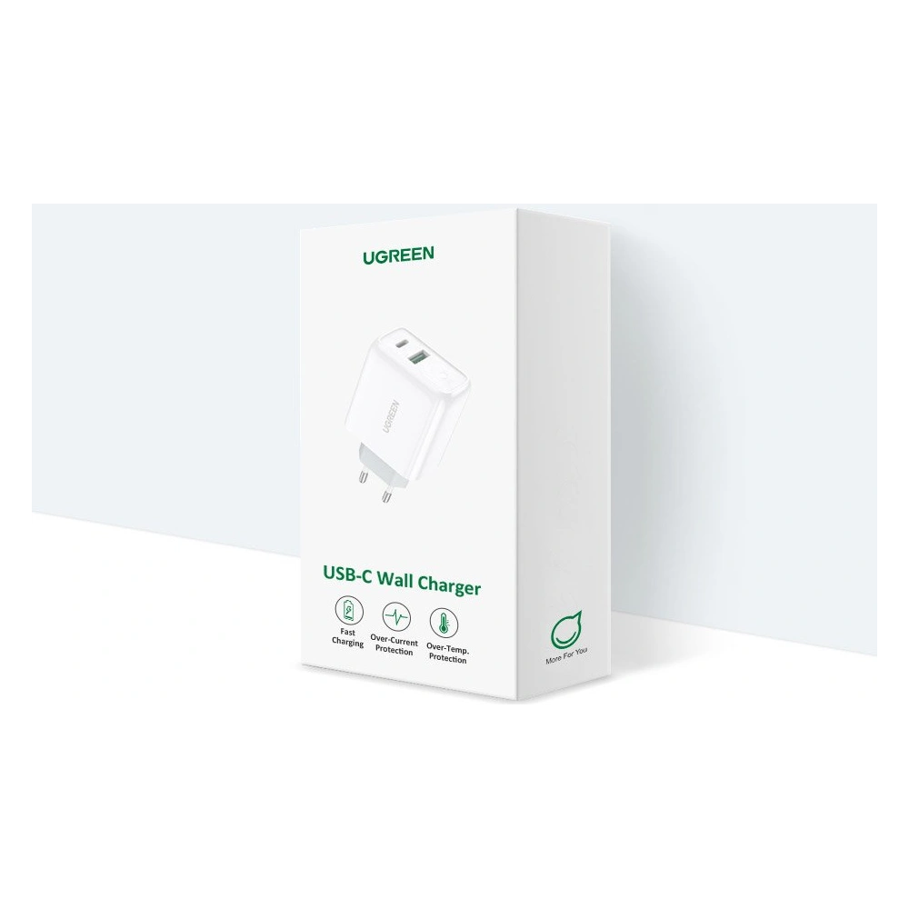 Hurtownia GSM - Ładowarka sieciowa UGREEN CD170 USB-A/USB-C 36W QC 4.0 PD biały - UGR1333WHT - {ean13} - Hurt
