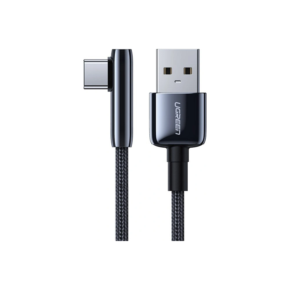 Hurtownia GSM - Kątowy kabel UGREEN US313 USB-A - USB-C QC 3.0 SCP FCP 5A 0,5m czarny - UGR1334BLK - {ean13} - Hurt